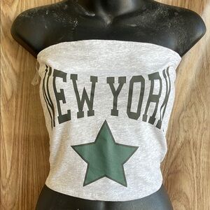 NWT Women’s NEW YORK Crop top Football Sports NFL Cropped Tube Top